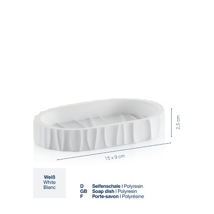 Soap dish Merida white