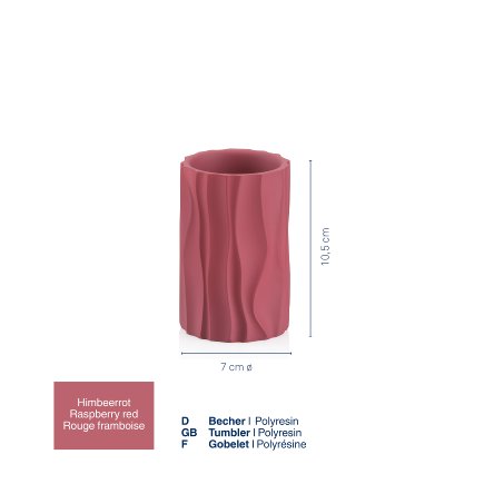Gobelet Merida rouge framboise