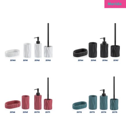 Set WC Merida rouge framboise