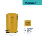 Kosmetikeimer Monaco matt 3L