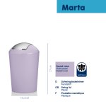 Poubelle cosmétique Marta 1,7L