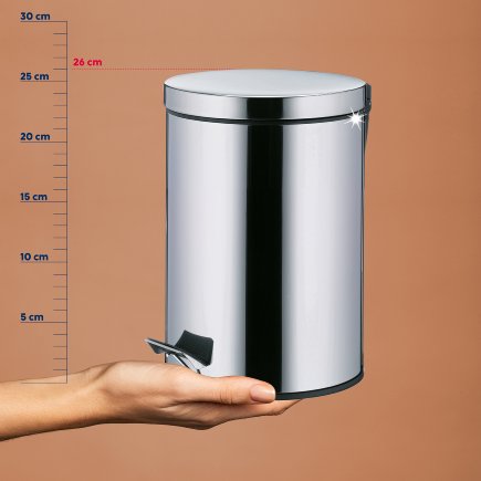 Kosmetikeimer Monaco Edelstahl glänzend 3L