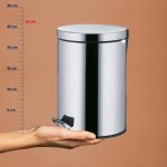 Kosmetikeimer Monaco Edelstahl glänzend 3L