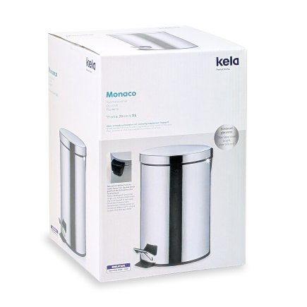 Kosmetikeimer Monaco Edelstahl glänzend 3L