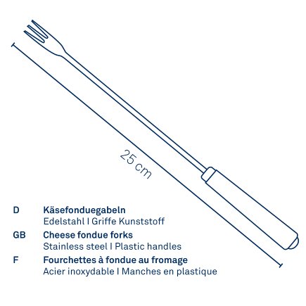 Fourchettes à fondue à