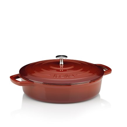 Bräter Calido flach rot 3,2 L