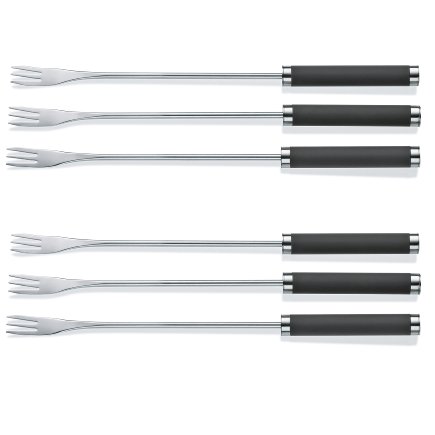 Fondue forks 6 pieces black