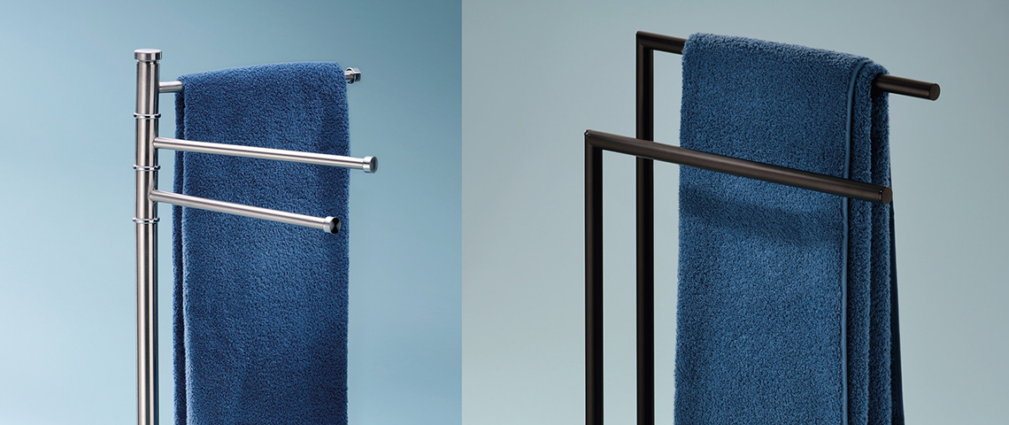 Large towel rail with a modern look