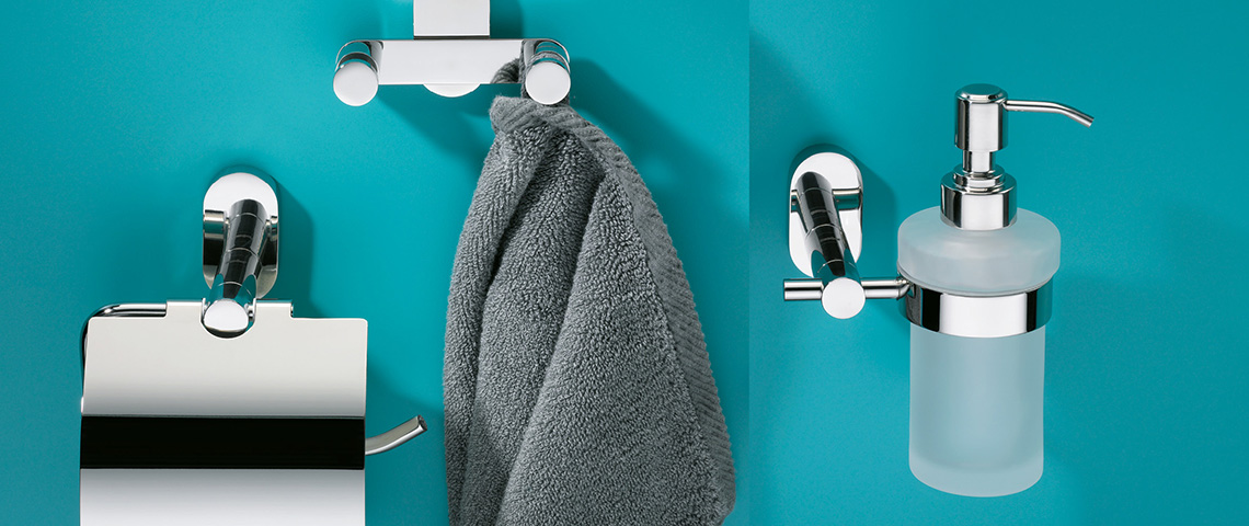 Wall accessories for the bathroom and shower