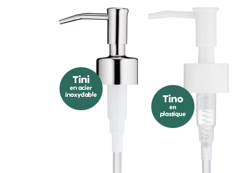 Pompe à désinfectant Tino & Pompe à désinfectant Tini en plastique - complément pour les distributeurs de désinfectant kela