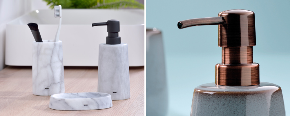 Replacement pump heads for Varda and Liana soap dispensers