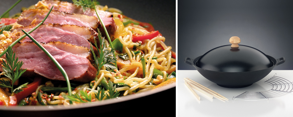 Les plats au wok. Des idées de recettes pour le wok et des légumes typiques du wok