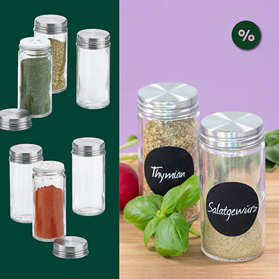 Gewürzgläser, Gewürzstreuer Fidelis Gewürzgläser, Gewürzstreuer Fidelis